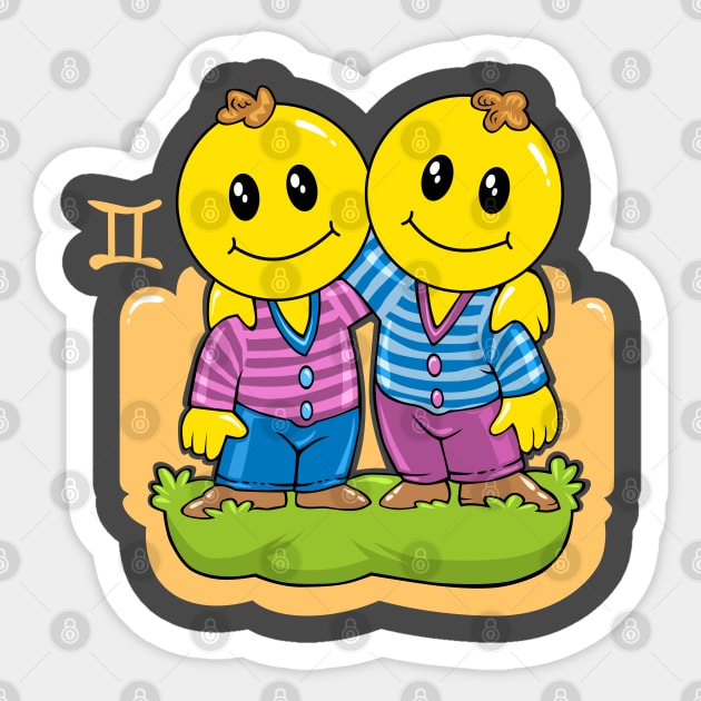 Smiley Gemini Sticker by SpageGiant